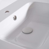 Badmeubel met één waskom in massief hout, hoogglans wit – Satya