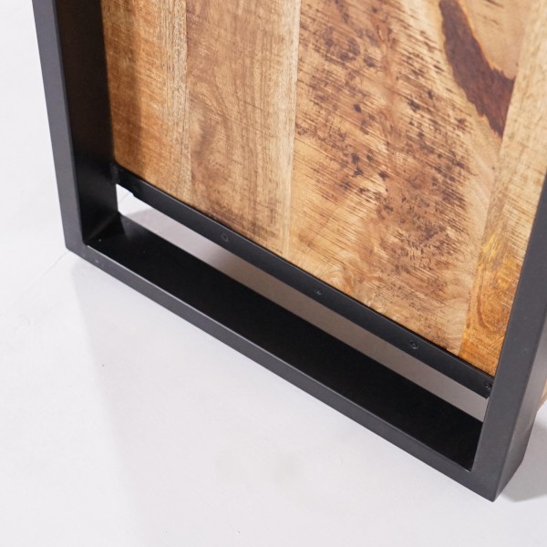 Kast van massief mangohout met metalen deur 60 cm – Kansas