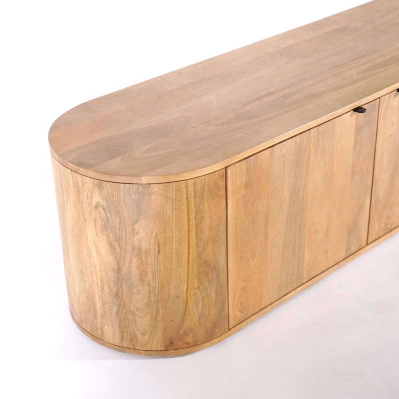 Massief houten TV-meubel 200 cm - Timea