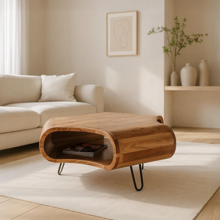 Salontafel in massief acaciahout – Livo