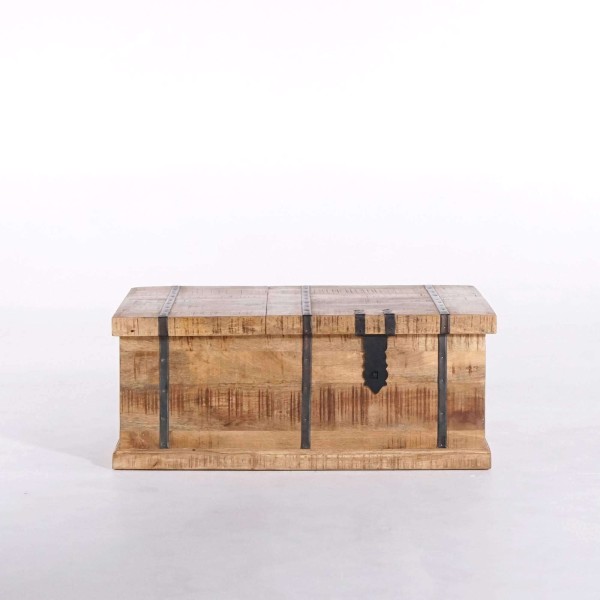 Salontafel met opbergruimte in massief hout