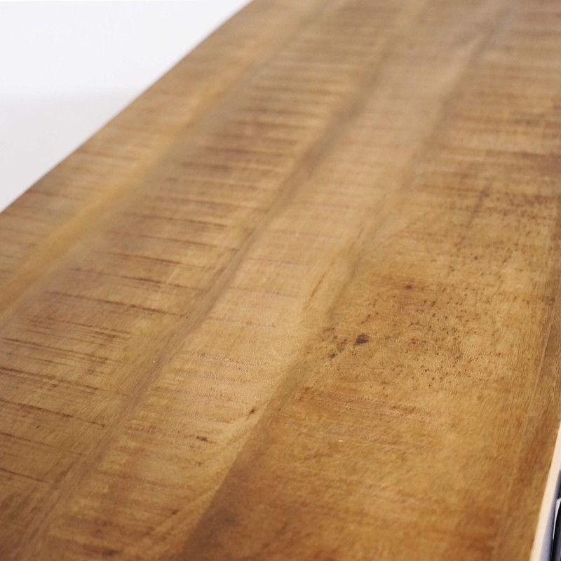 Tv-meubel in massief mangohout met metalen deur 220 cm – Kansas