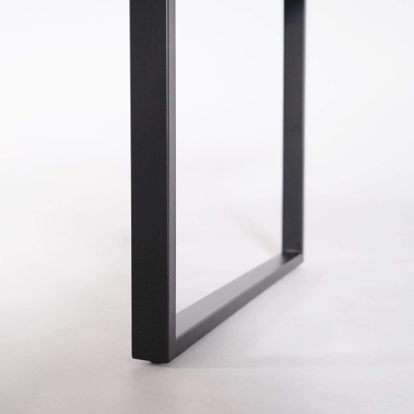 Eettafel in massief mangohout en metaal 200 cm – Kansas