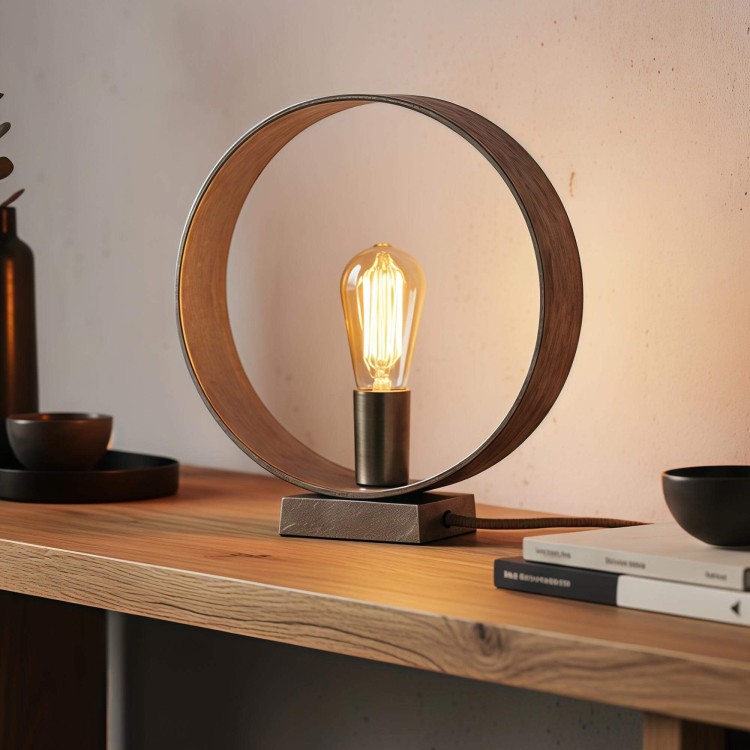 Industriële metalen tafellamp – Osmo