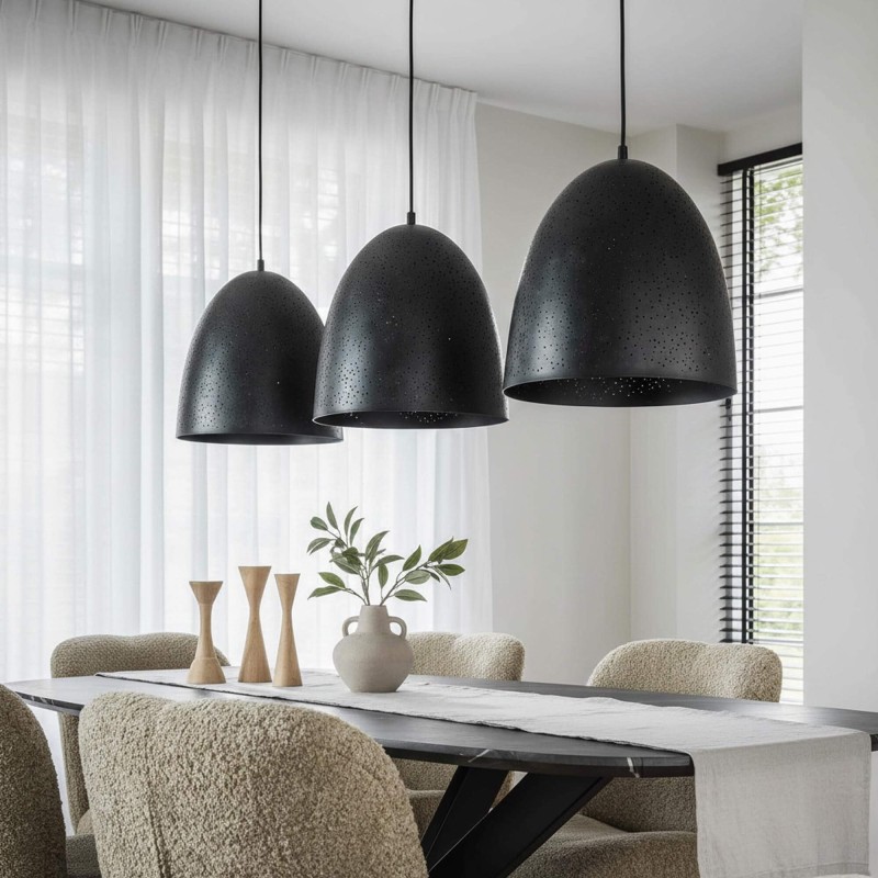 Industriële hanglamp in metaal – Sosmos