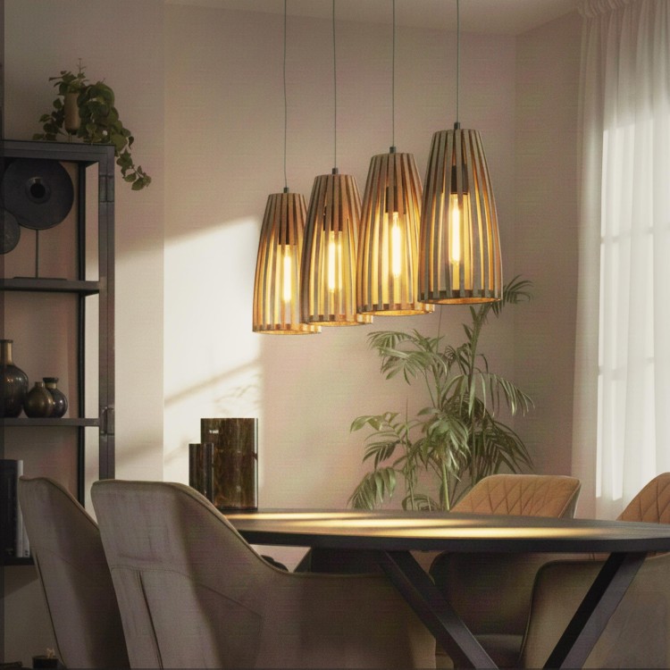 Hanglamp in massief mangohout – Natura