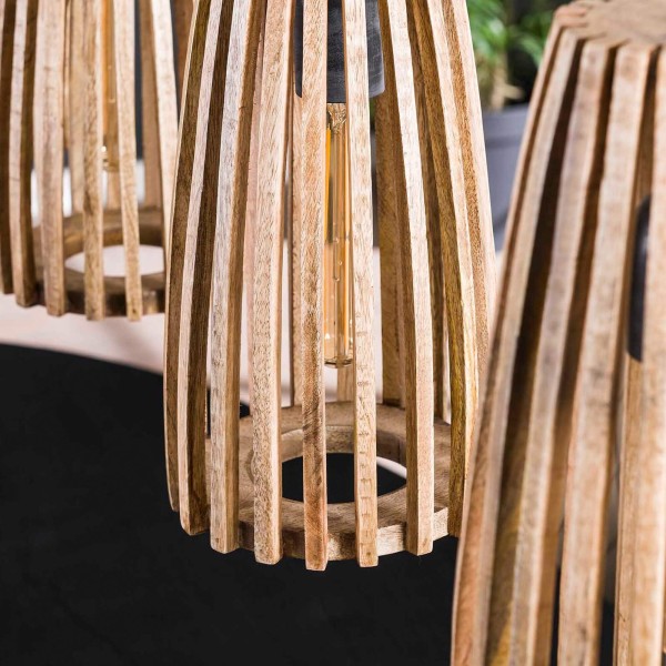 Hanglamp in massief mangohout – Natura