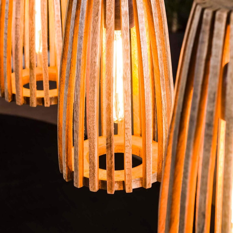 Hanglamp in massief mangohout – Natura