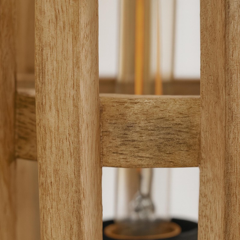 Staande vloerlamp in massief mangohout – Arken