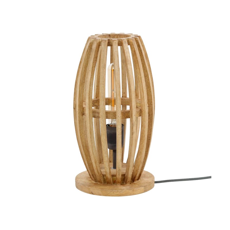 Staande vloerlamp in massief mangohout – Arken