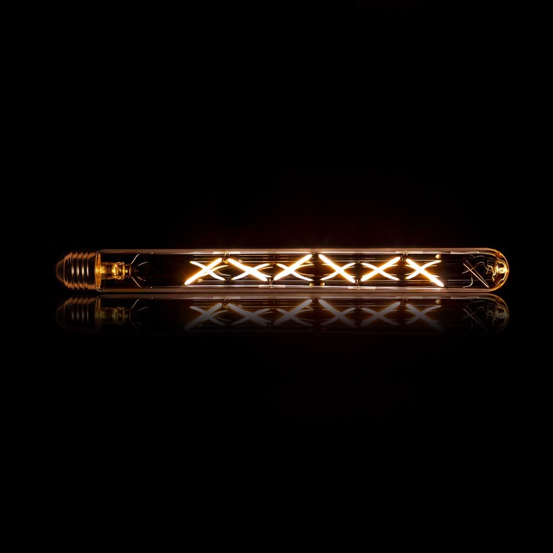 LED-buislamp met filament 30 cm (E27), amberkleurig glas [T32-L300]