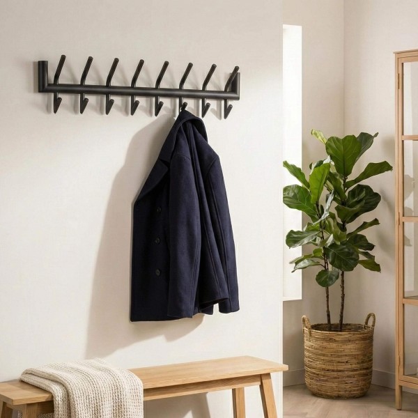 Wandkapstok in metaal, industriële stijl – Nord