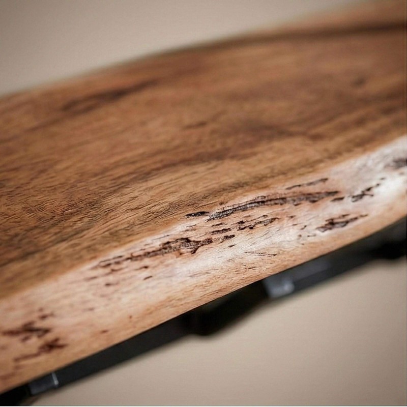 Wandkapstok met plank in massief hout – Solis