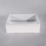 Opbouw waskom van keramiek, glanzend wit – Nova