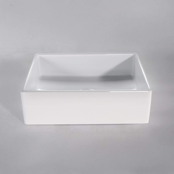 Opbouw waskom van keramiek, glanzend wit – Nova