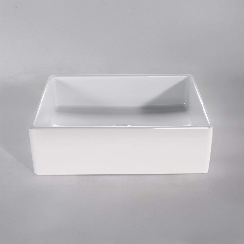 Opbouw waskom van keramiek, glanzend wit – Nova