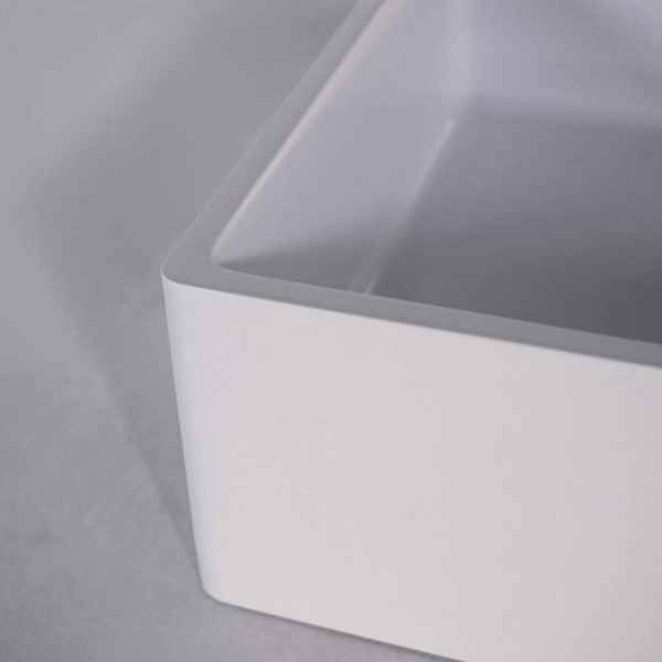 Opbouw waskom van keramiek, glanzend wit – Nova