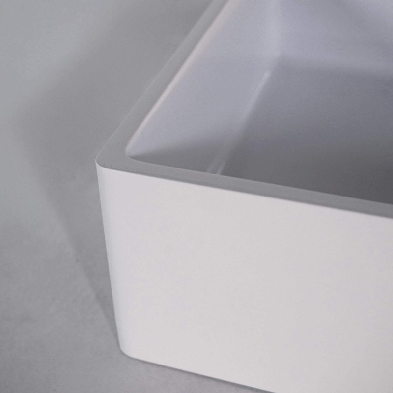 Opbouw waskom van keramiek, glanzend wit – Nova