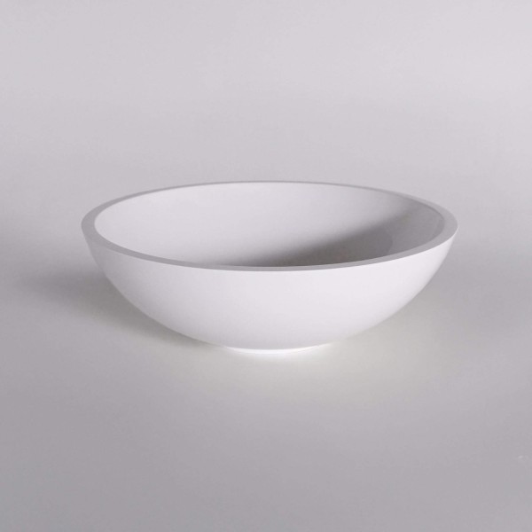 Opbouw waskom van keramiek, glanzend wit – Ida