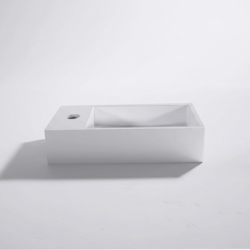 Opbouw waskom van keramiek, glanzend wit – Klepsy