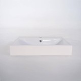 Keramische badkamerwastafel, glanzend wit – Anna