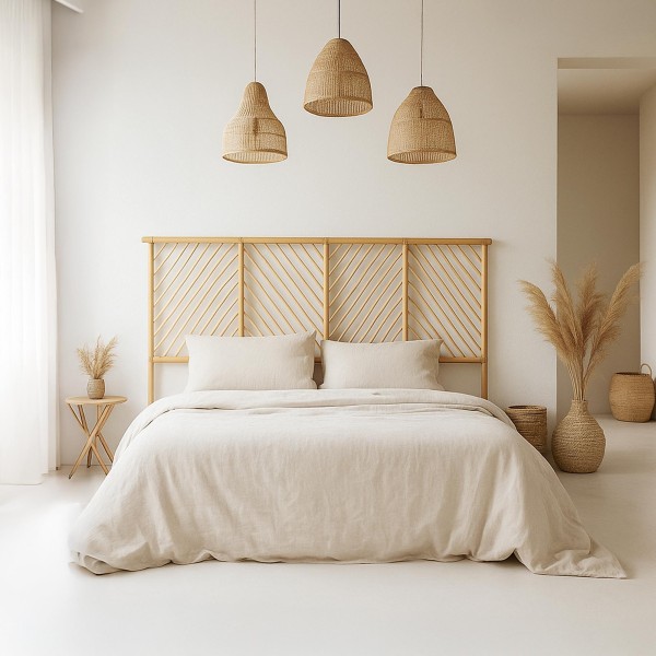 Hoofdbord 160 cm in riet (rotan) – Manoa