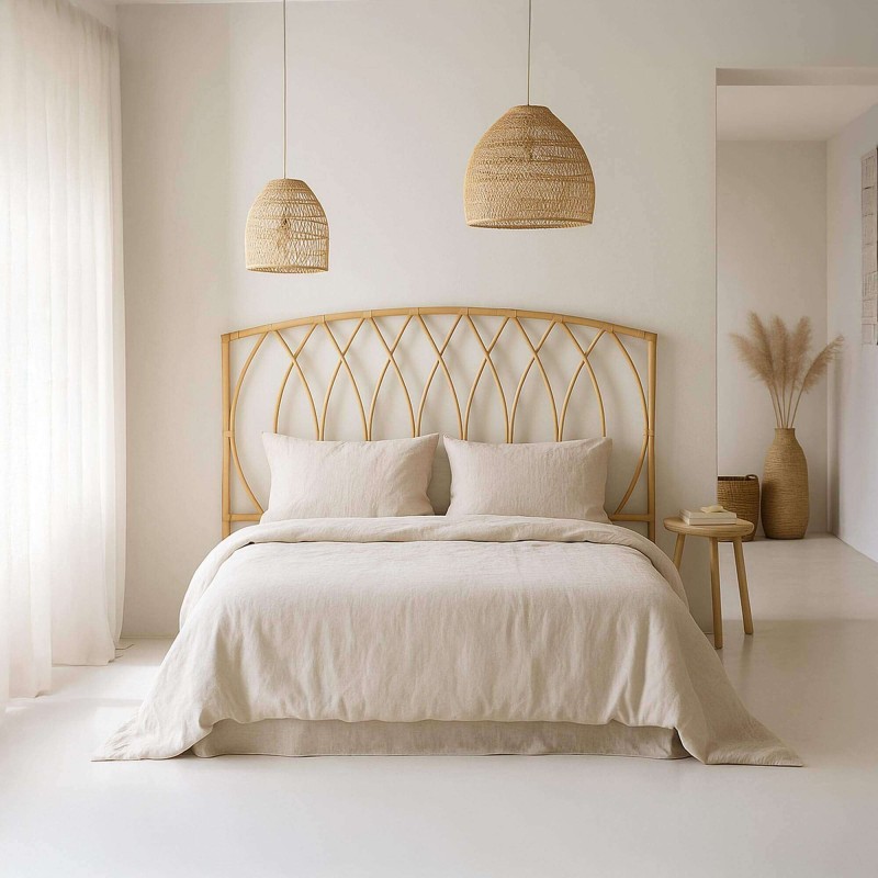 Hoofdbord 160 cm in riet (rotan) – Artis