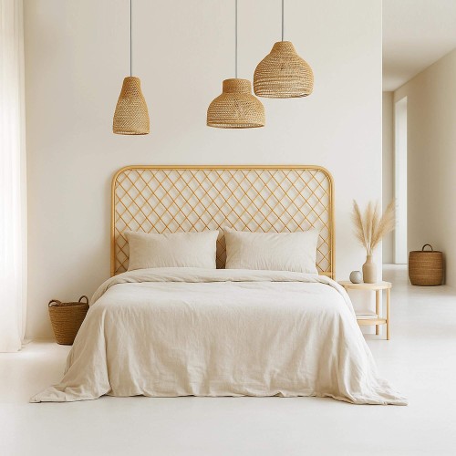 Hoofdbord 160 cm in riet (rotan) – Rivia