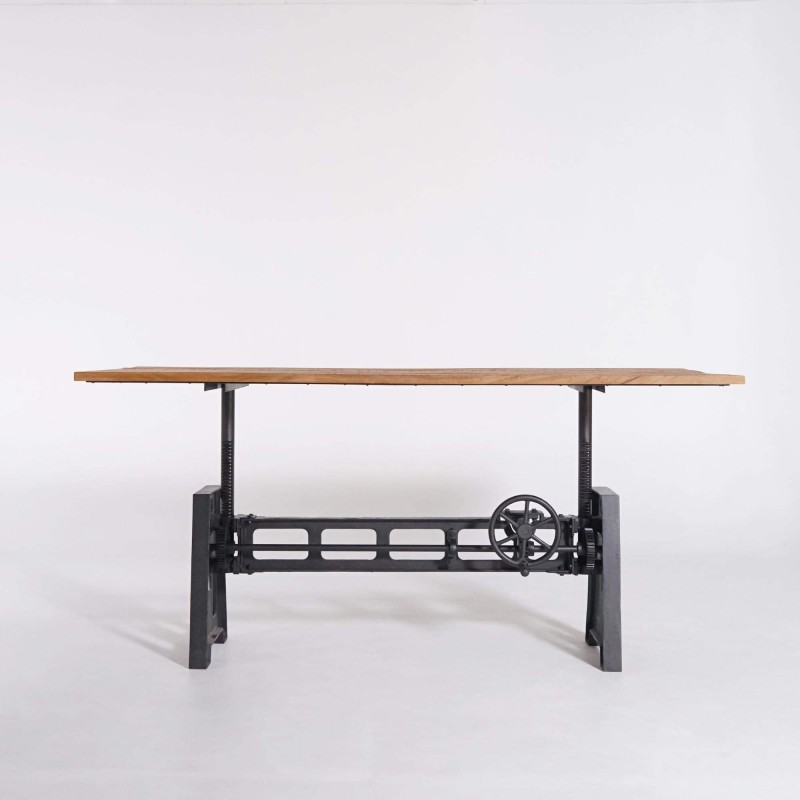Industriële tafel verstelbaar in de hoogte 200 cm