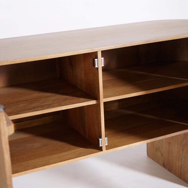 Dressoir met 2 deuren in massief hout - Timea