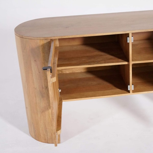 Dressoir met 2 deuren in massief hout - Timea