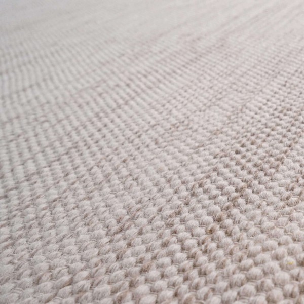 Wollen en katoenen tapijt 200x300 cm, beige - Elowen