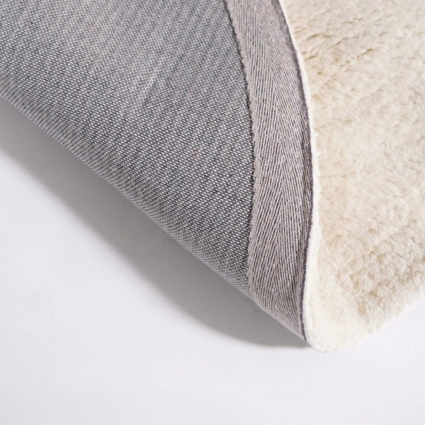 Wollen tapijt 150x150 cm, wit - Handa