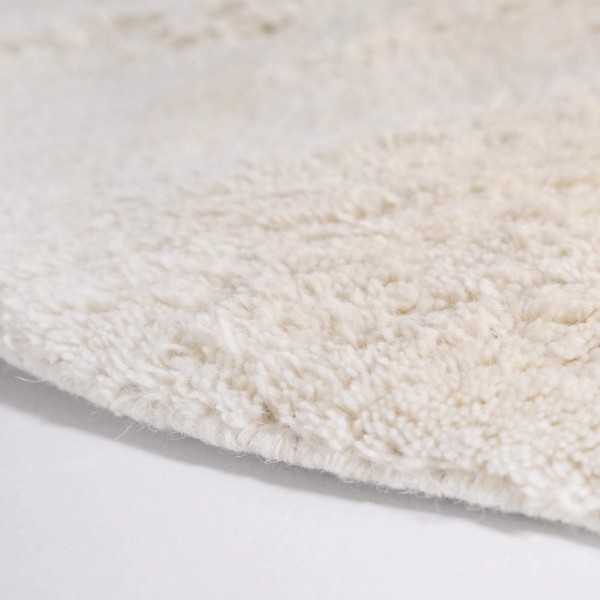 Wollen tapijt 200x200 cm, wit - Handa