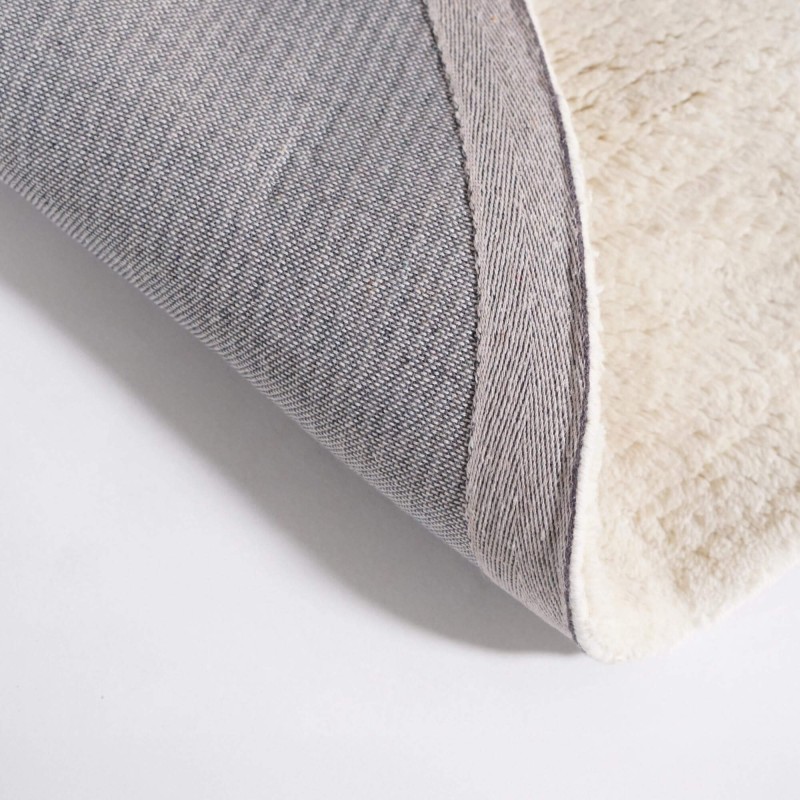 Wollen tapijt 200x200 cm, wit - Handa