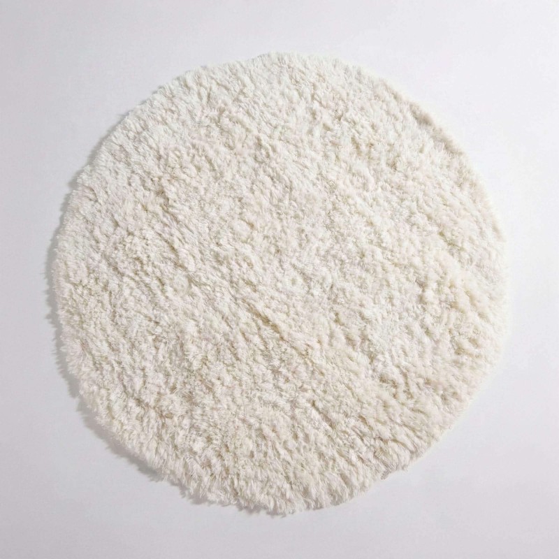 Wollen tapijt 200x200 cm, wit - Ruma