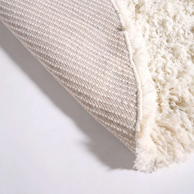 Wollen tapijt 200x200 cm, wit - Ruma