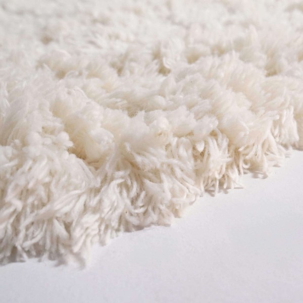 Wollen tapijt 200x200 cm, wit - Ruma