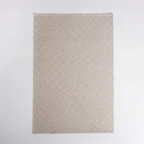 Wollen tapijt 140x200 cm, wit-beige - Arvo