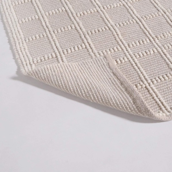 Wollen tapijt 140x200 cm, wit-beige - Silva