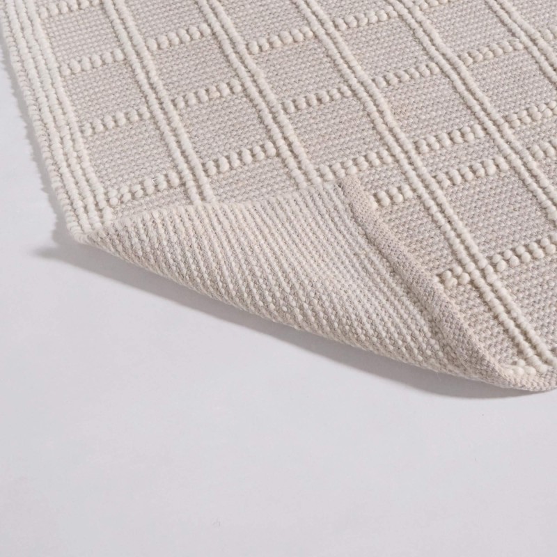 Wollen tapijt 140x200 cm, wit-beige - Silva