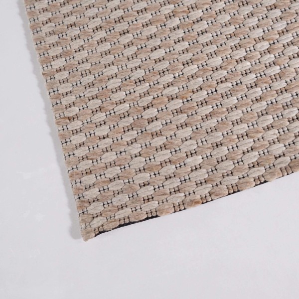 Wollen tapijt 140x200 cm, wit-beige - Orin