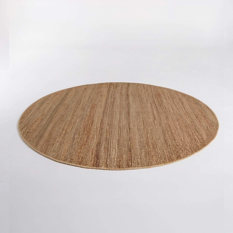 Jute tapijt 150x150 cm, wit-beige - Noa