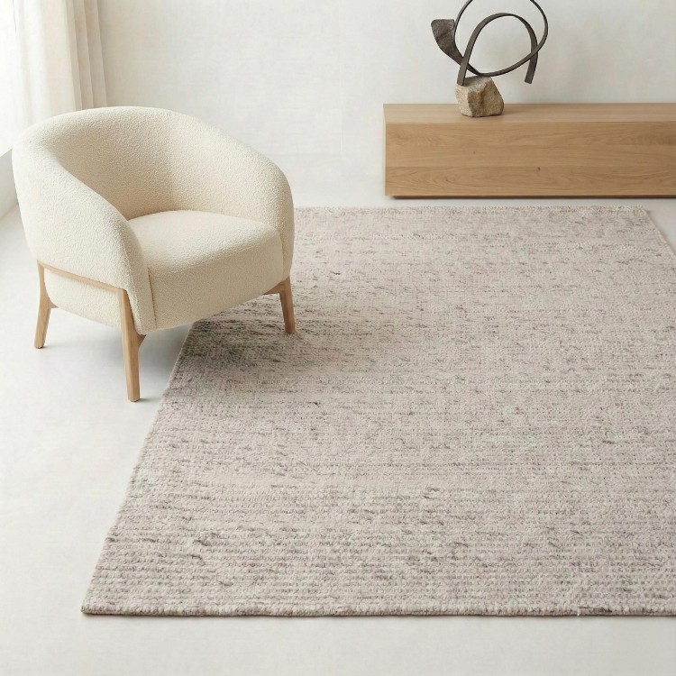 Wollen tapijt 140x200 cm, wit-beige - Cairn