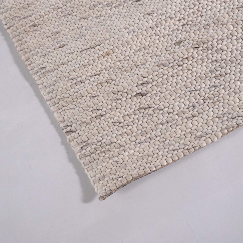 Wollen tapijt 140x200 cm, wit-beige - Cairn