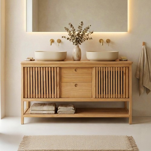 Massief houten badmeubel...