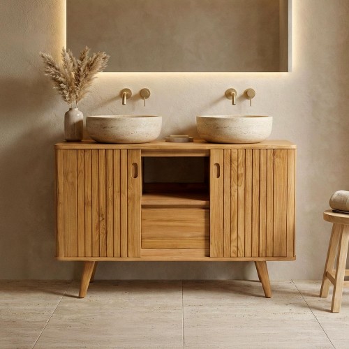 Massief teak badkamermeubel...