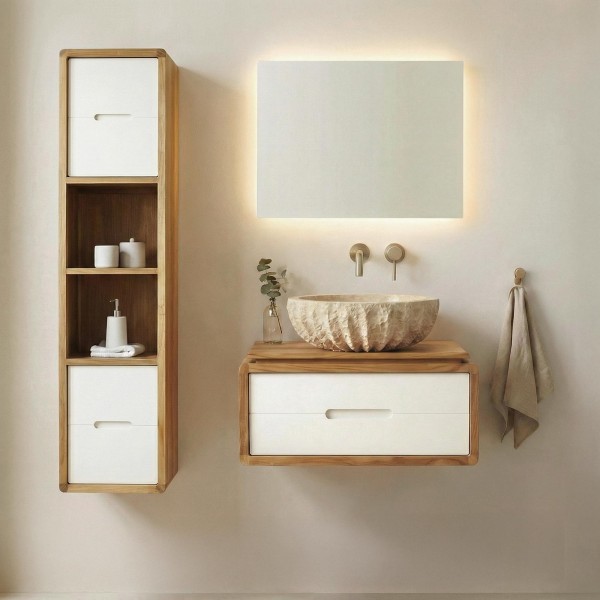 Opbergkolom voor badkamer - Duo