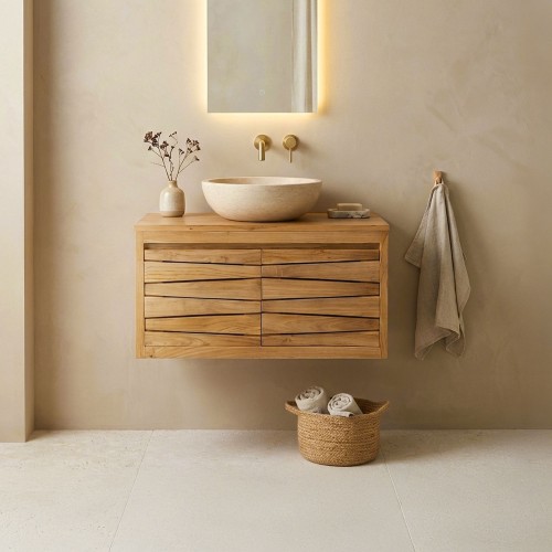 Teak badkamermeubel 80 cm - Mountain