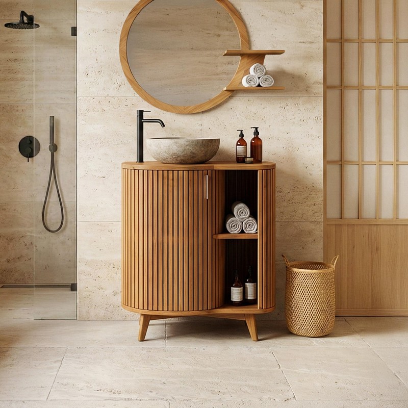 Massief teak badkamermeubel - Leela